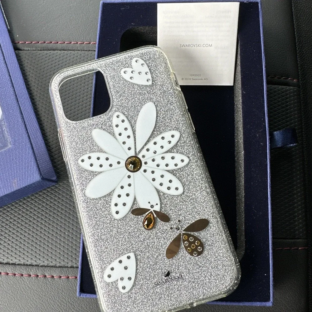 Swarovski‎ Crystal Eternal Flower iPhone 11 Pro Max Smartphone Case - #5533968